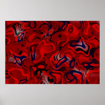 Red Maze Poster 36X24"