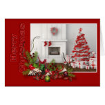 Red Merry Christmas Card