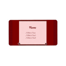 Red Mesh Journal Label