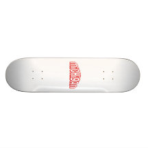 Red Michigan Custom Skate Board