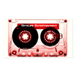 Red Mixtape Business Card Templates