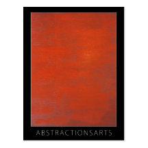 Red Modern Art Postcard