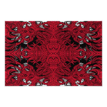 red monster photo print