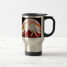 Red Moon Wolf CupsP Mug