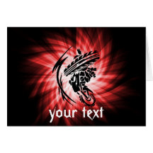 Red Motocross Greeting Cards