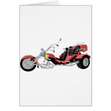 red motorcycle trike cards
