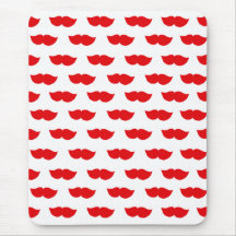 Red Moustaches Mousepads