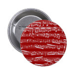 Red music notes button