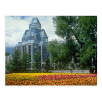 Red National Art Gallery, Ottawa, Canada flowers postcards
