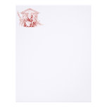 Red Nativity Stamped Letterhead