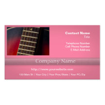 Red Neck HollowBody Guitar Pick-up Business Card