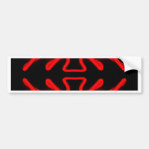 Red Neon by CricketDiane Bumper Stickers