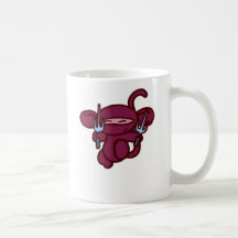 Red Ninja Sai-No Words Coffee Mug