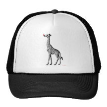 Red Nosed Giraffe Mesh Hats