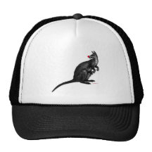 Red Nosed Kangaroo Trucker Hat