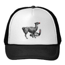 Red Nosed Llamas Hats