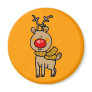 Red-nosed reindeer refrigerator magnets