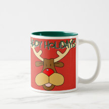 Red Nosed Reindeer Mug