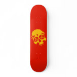 Red Nuke Skull Danger Skate Board Decks