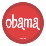 Red Obama Stickers