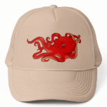 Red Octopus hats