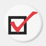 red OK icon Fridge Magnets