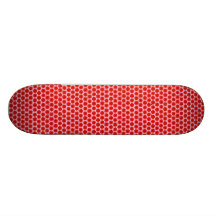 Red on Pink Flower Power Daisies Skateboard Decks