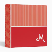 Red & Orange Swirls; Swirl Binders