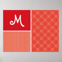 Red & Orange Swirls; Swirl Posters
