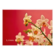 Red Orchid • Wedding Invitation