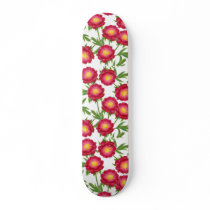 Red Oriental Peonies Skateboard