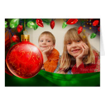 Red Ornament Greeting Card