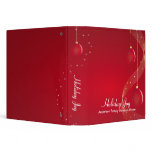 Red Ornaments Holiday Joy binders