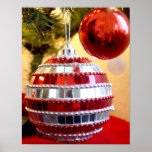 Red Ornaments Posters