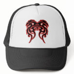 Red Outline Double Dragon Mesh Hat