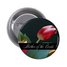 Red Painted Tulip Mother of the Bride Pin