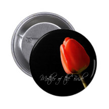 Red Painted Tulip Mother of the Bride Pins