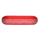 Red Paisley Skateboard Pro