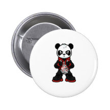 Red Panda Pinback Button