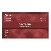 Red Parchment Business Card