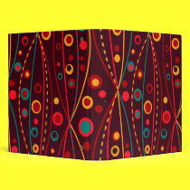 Red Particles Avery Binder