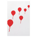 red party balloons icon custom stationery