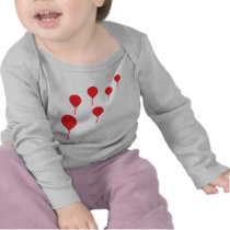 red party balloons icon tshirts