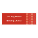 red pattern bookmark