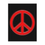 Red Peace Candy Postcard
