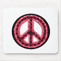 red peace mousepad