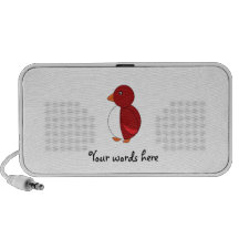 Red penguin iPhone speakers