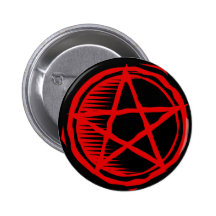 Red Pentagram Button