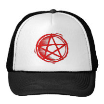 Red Pentagram Trucker Hat