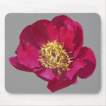 Red Peony Mouse Pads